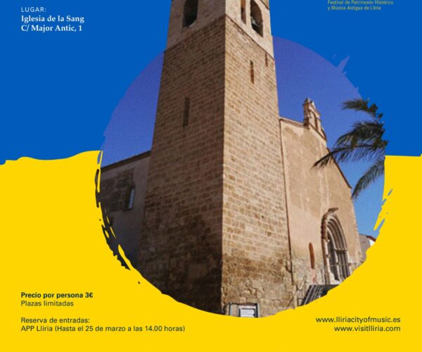 Turisme Llíria presenta la 4ª edició del “eMe, Early Music of Edeta”